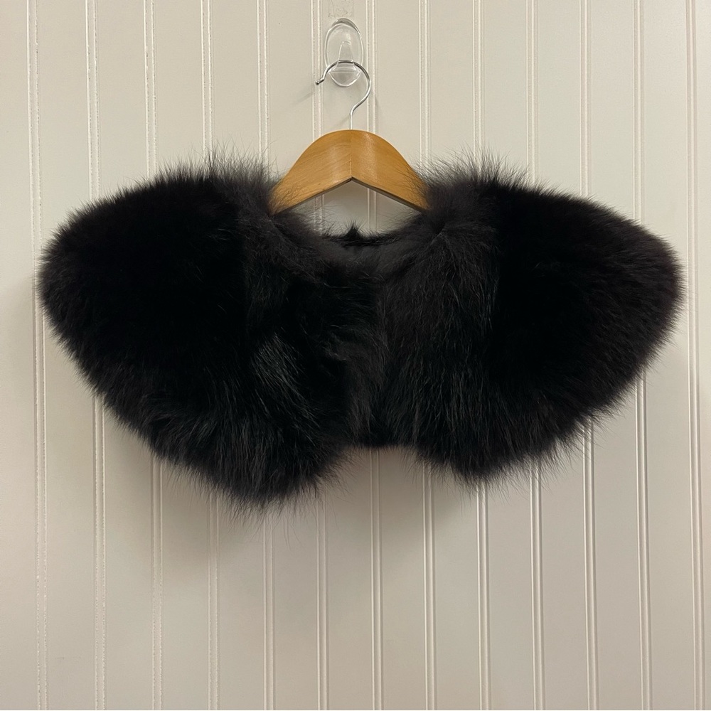Vintage Black Fur Collar